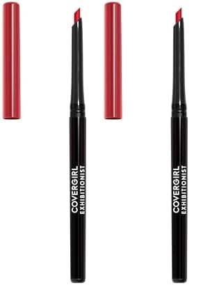COVERGIRL Exhibitionist Lip Liner, Cherry Red 220, 0.012 Ounce (Pack of 2)