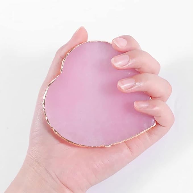 Heart Shape Resin Palette Nail Art Painting Palette