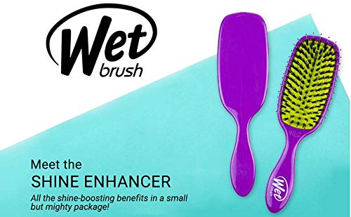 Wet Brush Shine Enhancer Paddle Brush, Marble Silver - Detangler Brush with Ultra Soft Bristles, Infused With Natural Argan Oil, Shiny & Smooth Hair, Wet or Dry, All Hair Types
