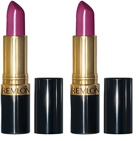 REVLON Lipstick, Super Lustrous Lipstick, Creamy Formula For Soft, Fuller-Looking Lips, Moisturized Feel in Berries, Berry Crush (771) 0.15 oz (Pack of 2)