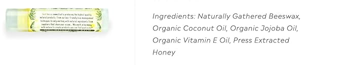 100% Natural Beeswax Lip Balm Oils