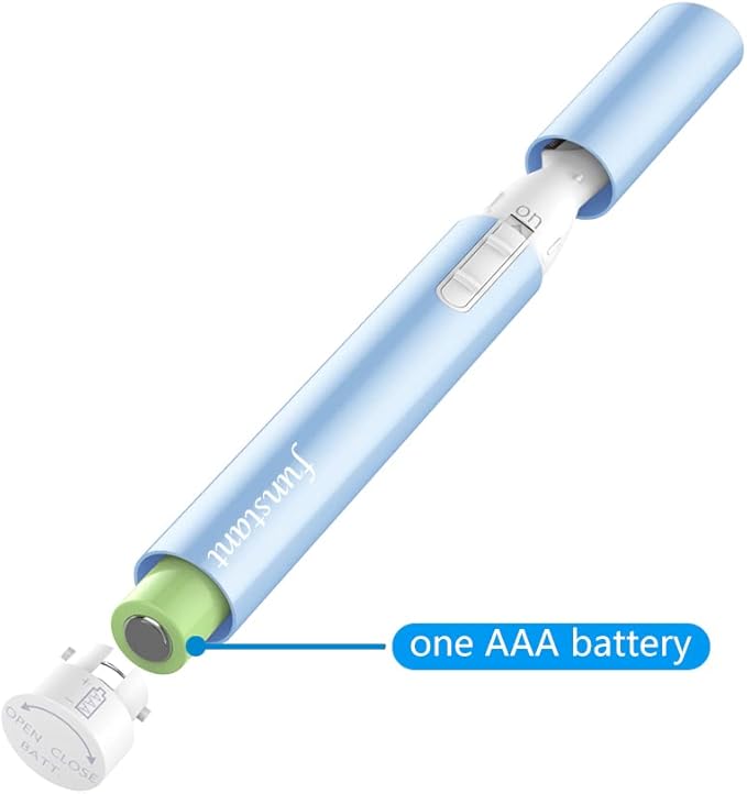 Eyebrow Trimmer, Precision Electric Eyebrow Razor for Women Battery-Operated Facial Hair Remover with Comb No Pulling Sensation Painless for Face Chin Neck, Upper-Lip, Peach-Fuzz