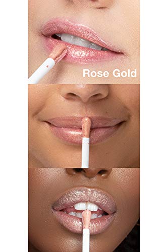 Sara Happ Rose Gold Slip Luxe Gloss with Subtle Shimmer - High-Impact Shine & Long-Lasting Wear, Nourish, Hydrate, and Heal Your Lips, 0.21 fl. oz.