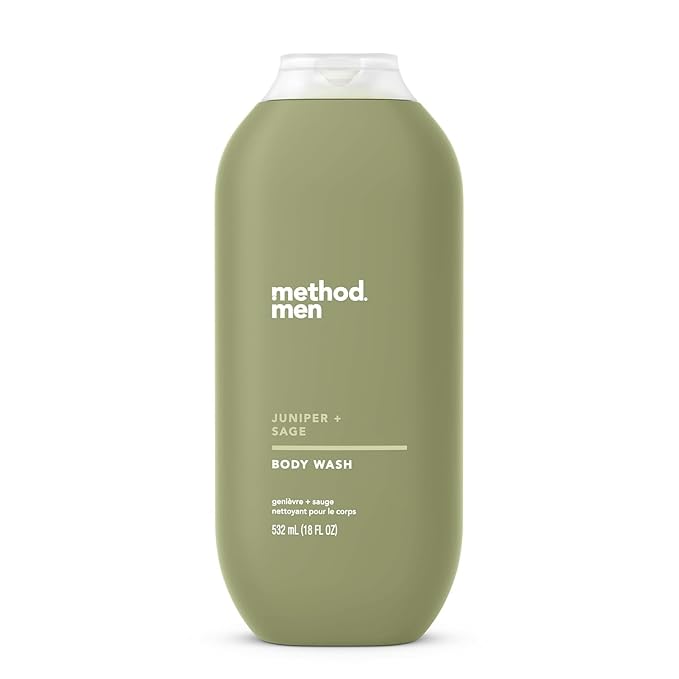 Method Men Body Wash, Juniper + Sage, Paraben and Phthalate Free, 18 fl oz (Pack of 1)