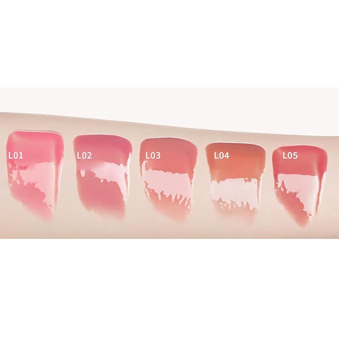 1 PC Macaron Canned Lip Essence High Glossy Lip Jelly, Mirror Effect Lip Glaze Mirror Effect Lip Balm, Moisturizing & Plump Lip Gloss (L01, 6g)