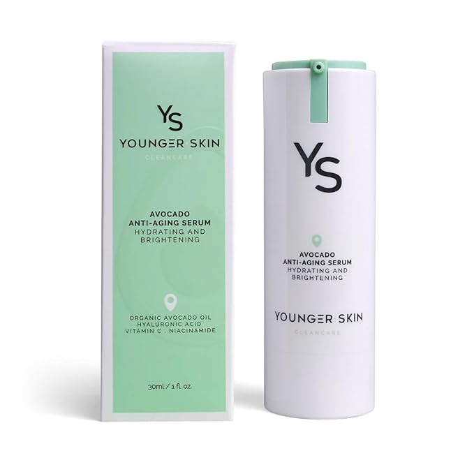 Avocado Anti-Aging Serum - Hydrating, Brightening, Wrinkle Reducer, Facial Skincare - Organic Avocado Oil, Vitamin C, Hyaluronic Acid, Niacinamide