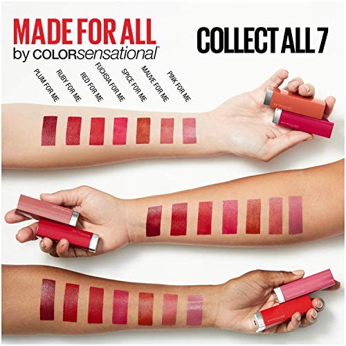 Maybelline Color Sensational Made for All Lipstick, Crisp Lip Color & Hydrating Formula, Mauve For Me, Nude Brown, 1 Count