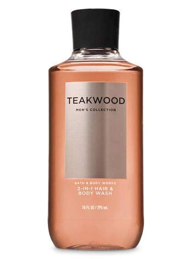 Bath and Body Works, Signature Collection Teakwood 2-in-1 Hair + Body Wash (10 oz)
