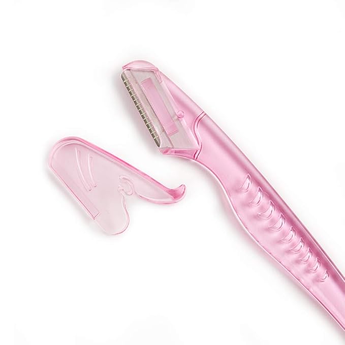 Ardell Pro Brow for Trim & Shape, Eyebrow Razor Trimmer, and Shaper with Cover, Facial Hair Removal for Women, Dermaplaning Shaver - 6 counts in 1 pack