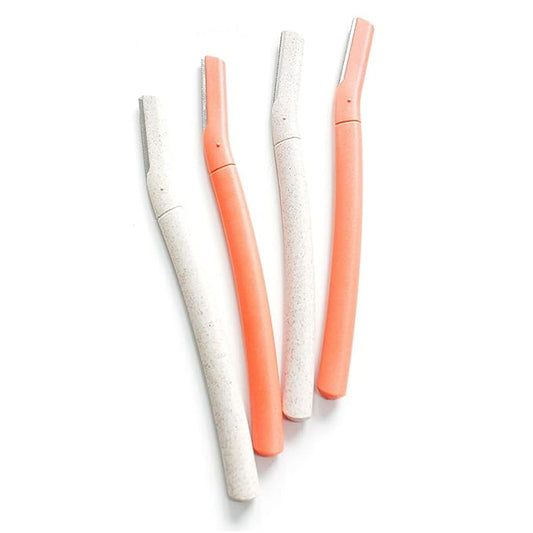 Chaosss &., Facial Fuzz-Free Razor, Eyebrow Trimmer Chaosss Co. Professional Exfoliating Dermaplaning Tool, Peach Fuzz Shaver and Multipurpose Home Skin Care for Women and Men (Pack of 4)