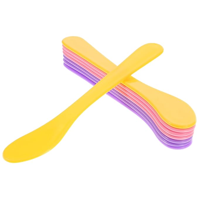 Healifty 10 Pcs makeup spatula plastic makeup DIY