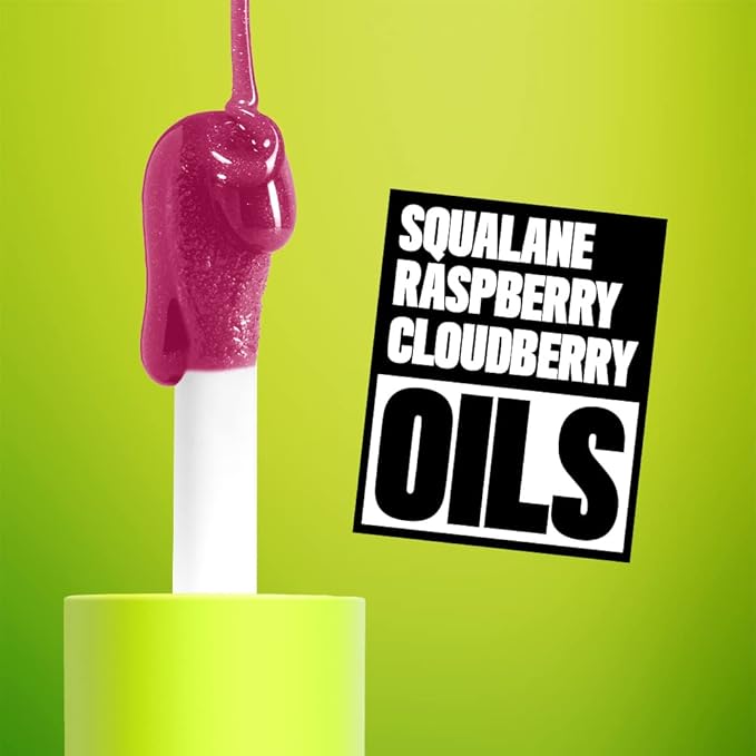 NYX PROFESSIONAL MAKEUP Fat Oil Lip Drip, Moisturizing Lip Oil Gloss, Vegan Tinted Formula, Up to 12 HR Hydration - That's Chic (Deep Berry)