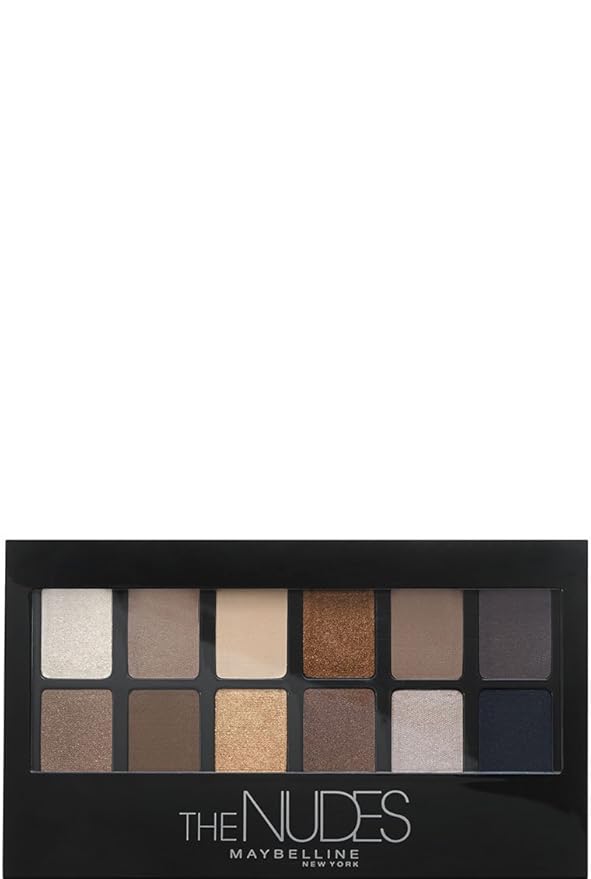 Maybelline New York Limited-Edition Fundles Send Nudes w/Eyeshadow Palette, Color Sensational Vivid Hot Lacquer Lip Gloss and Easy-Carry Nude Tote-Bag (Pack of 2)