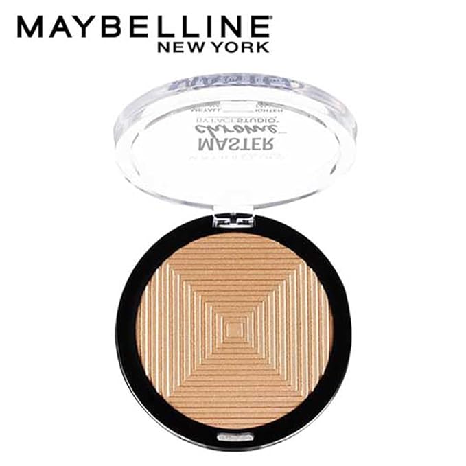Maybelline Master Chrome Metallic Highlighter Powder Makeup, Molten 1 Count