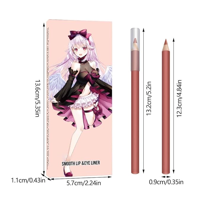 6-Color Velvet Matte Lipstick Pencils Pack for Lips Makeup, Ultra Smooth Creamy Hydrating, Long-Lasting High lmpact Color Soft Finish, Moisturized Lips (6Pcs Matte Lip pencils Set-F, Pack of 1)