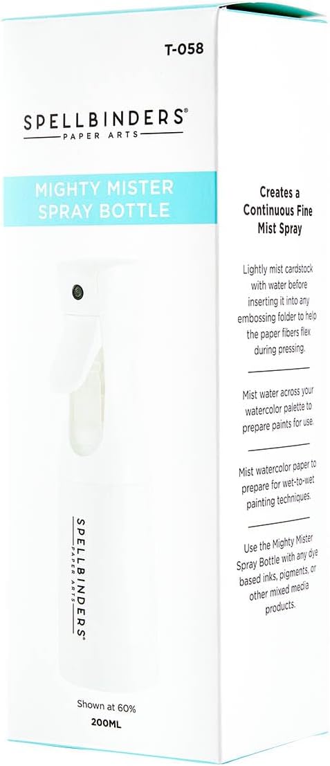 Spellbinders Mighty Mister Spray Bottle, White