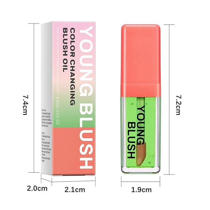 Mysense Tinted Blush Oil, Pink Liquid Blush for 02 Pink