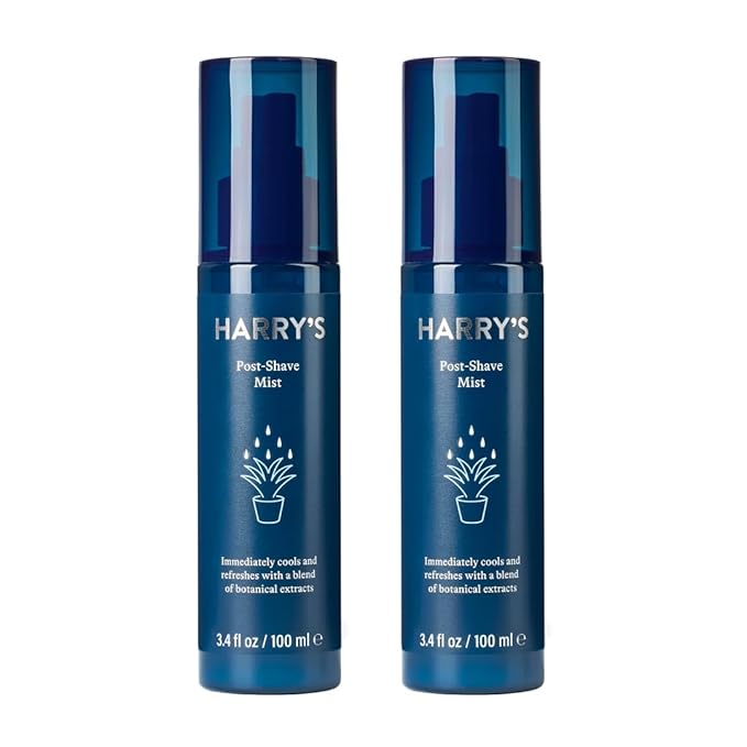 Harry's Post Shave Mist, Alcohol-Free Formula made with Aloe, Eucalyputus, and Tea Tree, 3.4 Fl. Oz, Pack of 2