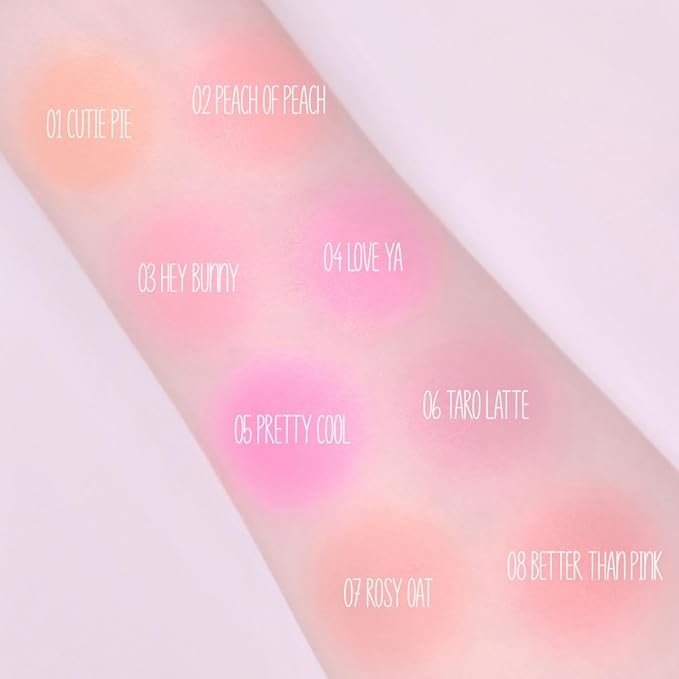 HOLIKA HOLIKA Colored Milk Cream Blush 05 PRETTY Clean, Buildable