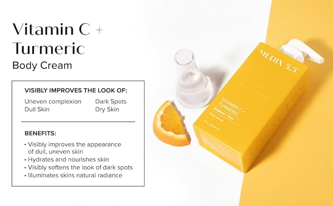 Medix 5.5 Vitamin C Cream Brightening Body Lotion & Face Moisturizer | Anti Aging Vitamin C Lotion For Women & Men Helps Soften The Look Of Dark Spots, Wrinkles, & Uneven Looking Skin Tone, 2-Pack