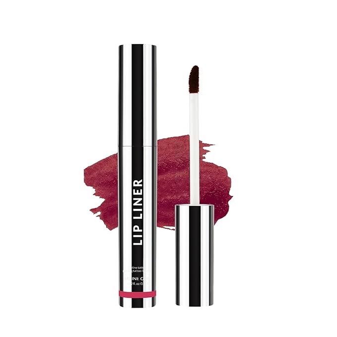 Peel Off Lip Liner Stain Velvet Tint – Long-Lasting, Moisturizing, Non-Sticky Matte Lip Lacquer, Highly Pigmented, Smudge-Proof Liquid Lipstick Makeup (rose red)