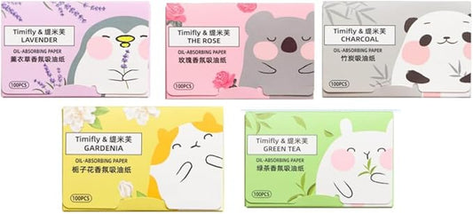 5Packs Oil Blotting Sheets for Face Soft Oil Tools