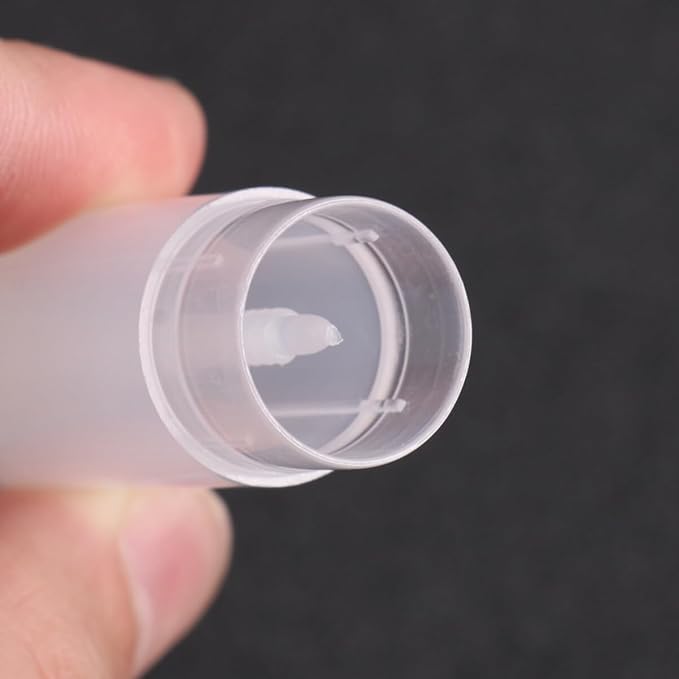 Lip Gloss Clear 50Pcs Empty Lipstick Tubes Transparent Plastic Empty Lip Balm Containers Lip Gloss Holders Empty Lip Gloss Container Bulk