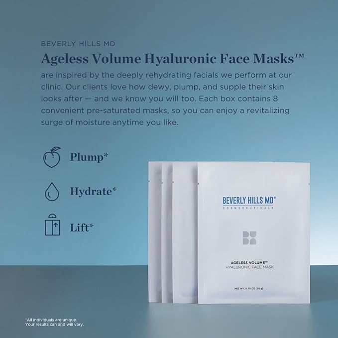 Ageless Volume Hyaluronic Face Mask- Reduce Aging