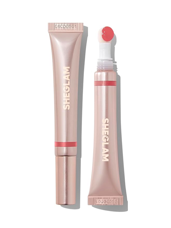 SHEGLAM Pout Pillow Cushion Lip GlossMoisturizing Liquid Lipstick High Shine Finish Sponge Tip Applicator Non-Sticky Lip Glaze Pink Rosa-Sweet Dreamz