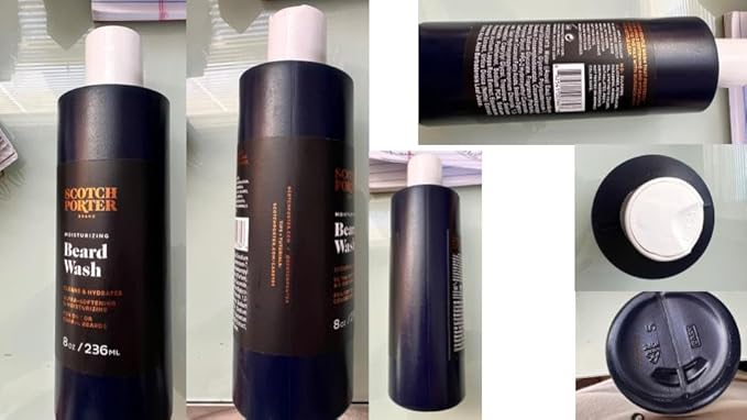 Scotch Porter Beard Kit – Cleanse, Moisturize, Soothe & Style Coarse, Dry Facial Hair for a Fuller/Healthier-Looking Beard – Includes Wash, Conditioner, Oil & Balm