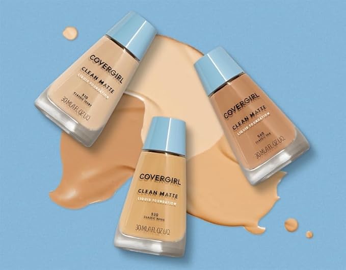 COVERGIRL Clean Matte Liquid Foundation Classic Ivory, , of 2) 1 oz