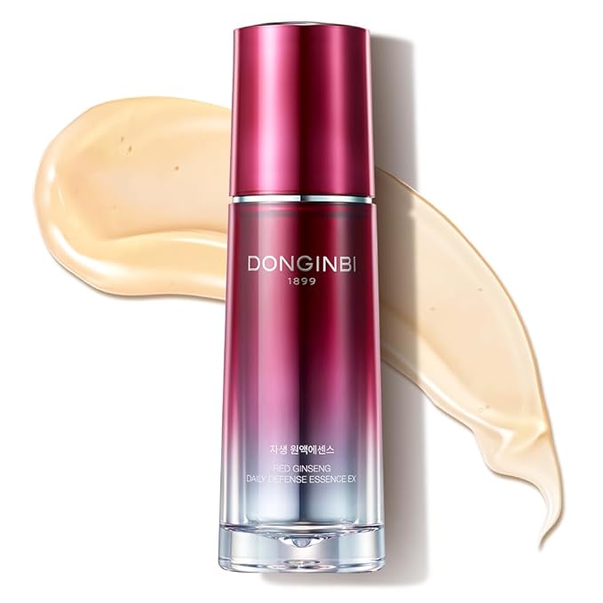 Donginbi Red Ginseng Daily Defense Essence - Antioxidant Serum for Face, Korean Red Ginseng Skin Care, 2.03 floz / 60ml