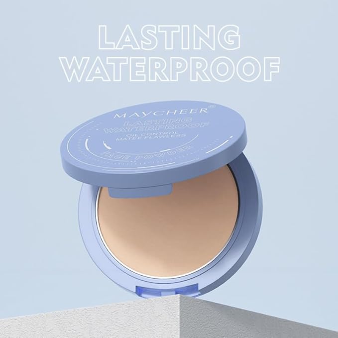 Oil Control Face Pressed Powder, Matte and Smooth Face 35Oz