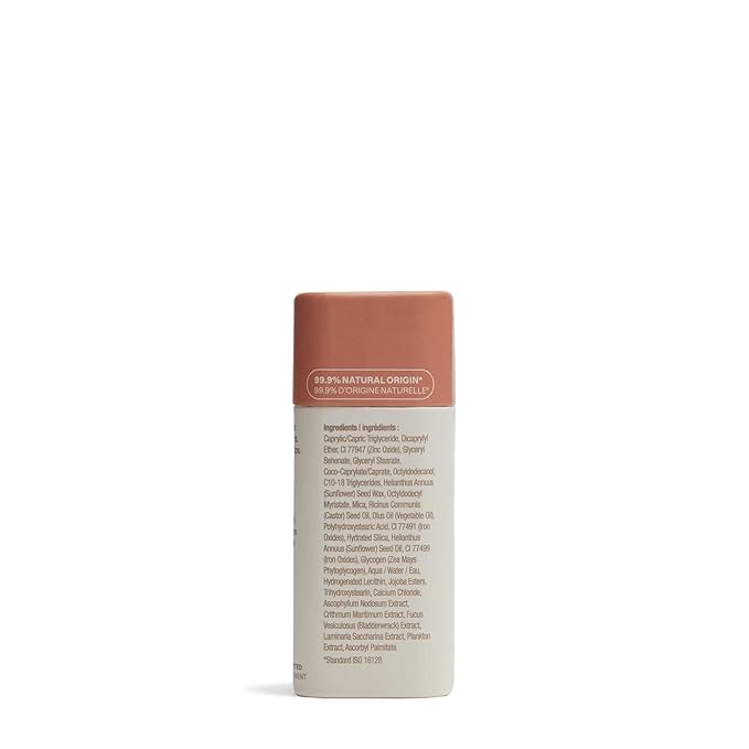 ATTITUDE Oceanly Plastic-Free Lightweight Blush Stick, Titanium Dioxide-Free, EWG Verified, Vegan & Cruelty-free Makeup, Ginger, 0.3 Ounces