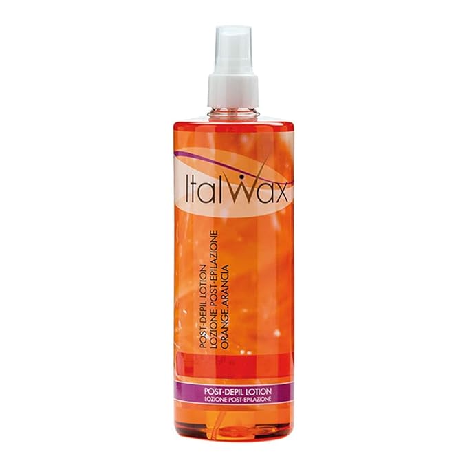 Italwax After Wax Care Lotion - 500ml / 16.95fl.oz - Natural vegetable oil - Orange - Moisturizing and removing waxing residues