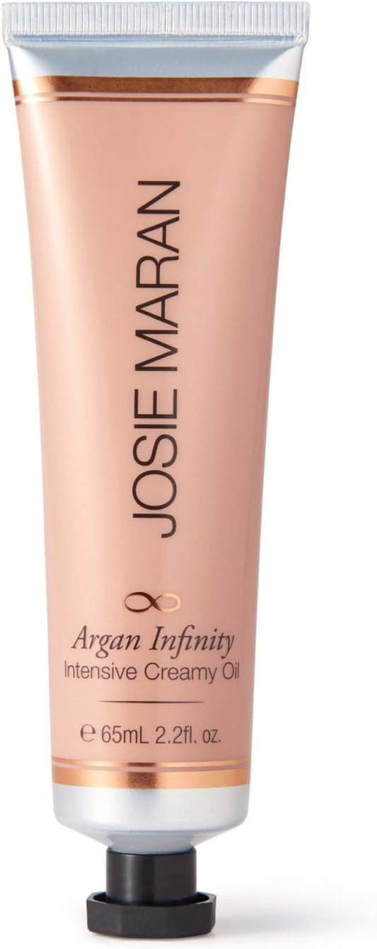 Josie Maran Intensive Creamy Oil - Multi-Tasking Skin Moisturizer & Everything Balm for Dry Lips, Elbows & Full Body Care - Powered by Argan Oil (2.2 Fl Oz)