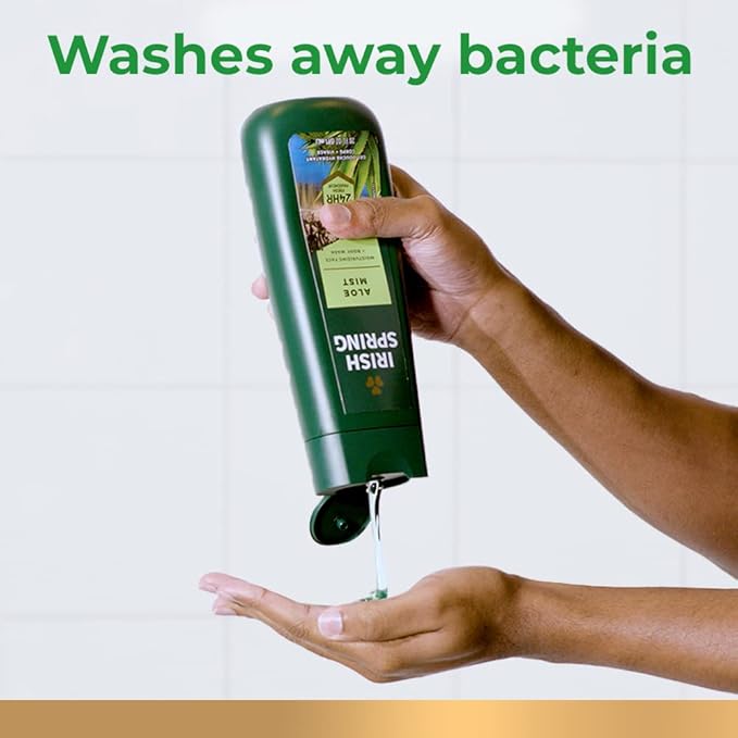 Irish Spring Men's Body Wash Shower Gel, Aloe Mist, 20 Oz, 4 Pack