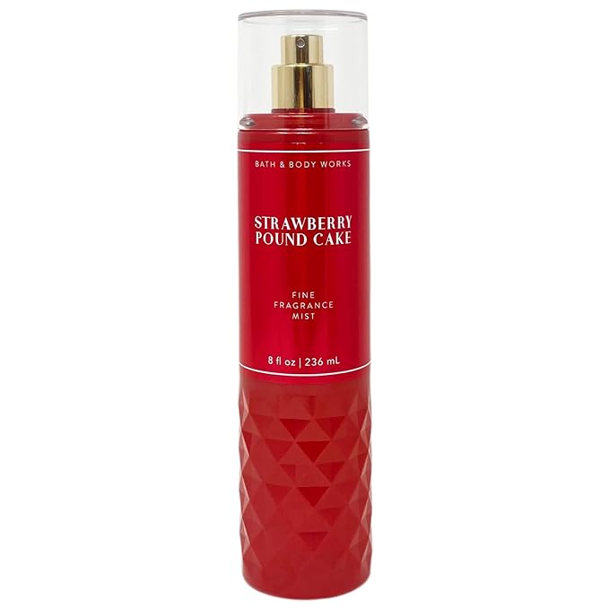 Bath and Body Works - Strawberry Pound Cake - Gift Set - Fine Fragrance Mist & Body Cream – 2021