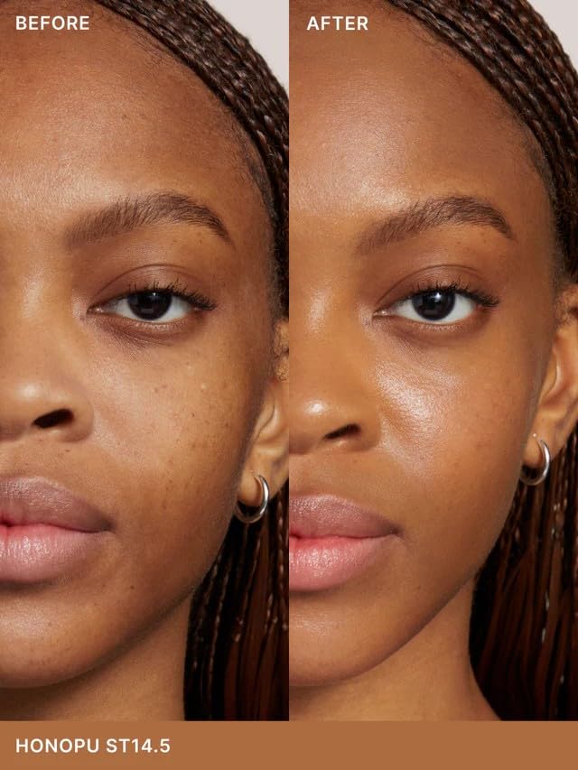 ILIA - Super Serum Skin Tint SPF 40 | Non-Comedogenic, Vegan, Lightweight to Help Against Blue Light, + Pollution while Hydrating, Smoothing, + Refining (Honopu ST14.5, 1 fl oz | 30 ml)