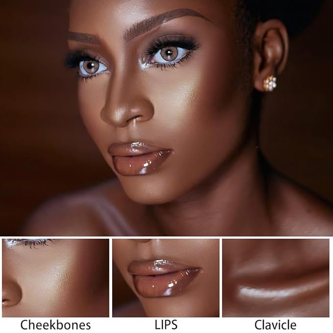 evpct 2Pcs Face Cream Makeup Highlighter Highlight Contour