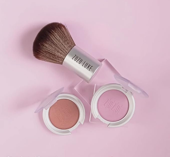 ZUZU LUXE Mineral Blush (Nymph - Vivid Pastel Pink/Cool Shimmer), Natural, Paraben Free, Vegan, Gluten-free, Cruelty-free, Non GMO, 0.1 oz