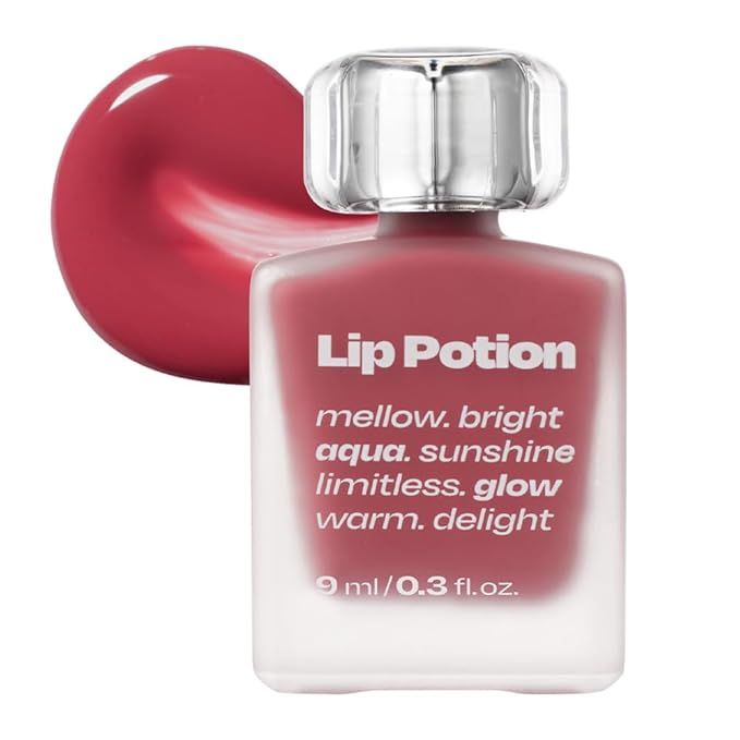 Lip Potion Aqua Glow No.5 Raspberry Soap | Hydrating, Non-Sticky Gloss with Sheer Radiance | 0.3 Oz