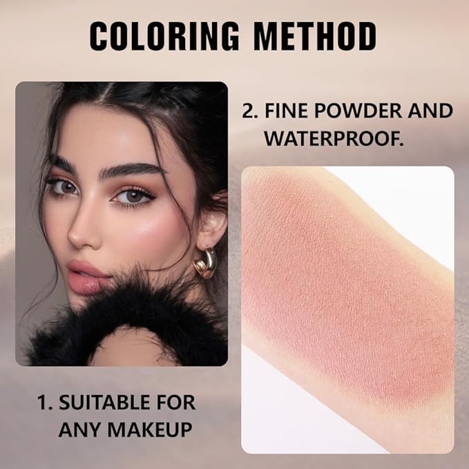 Buildable Matte Eyeshadow Makeup Palette Single - Nude Pink Shades | Creamy Pressed Powder for Easy Blending | Mini Travel Palette for Women | Everyday Natural Eye Makeup