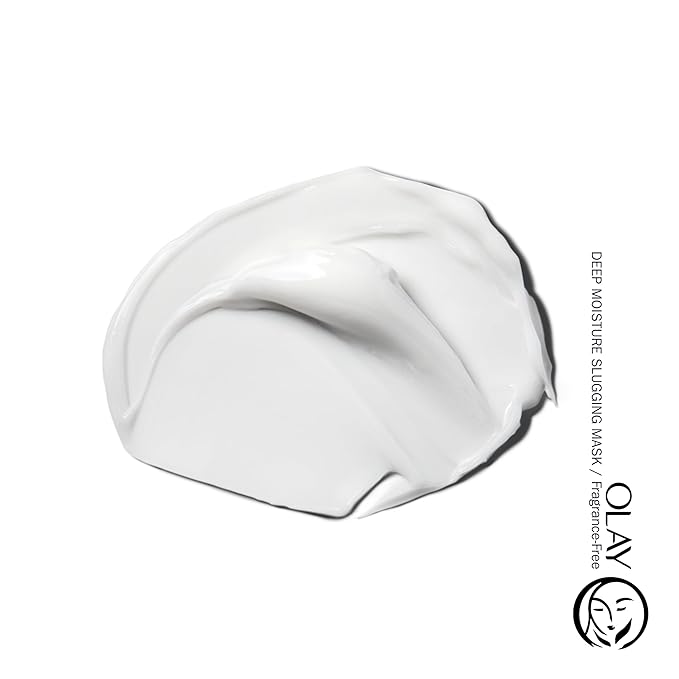 Olay Deep Moisture Slugging Mask with Shea Butter, Fragrance Free, 3.4 oz