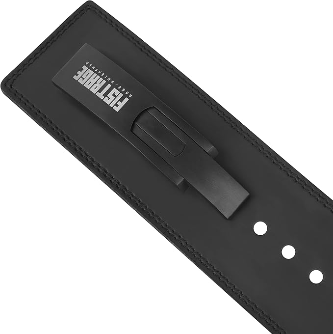 FISTRAGE Lever Buckle Weight Lifting Leather Black Belt