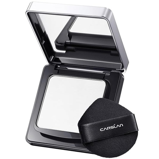 Oil Control Face Pressed Powder Compact, 24H Longlasting skin () 0.28Oz