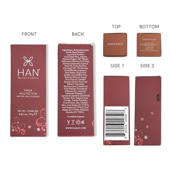HAN Skincare Cosmetics Vegan, Cruelty-Free, 3-in-1 Multistick for | Large