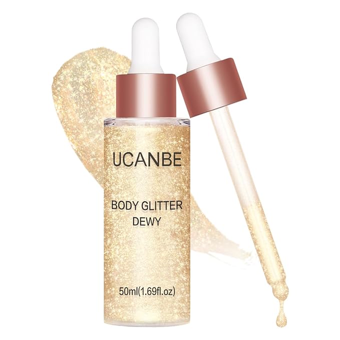 UCANBE Hydrating Body Shimmer Face Glitter Highlighter Makeup
