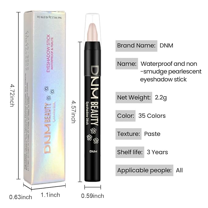 evpct 2Pcs Cream Eye Shadow Brightener Sticks Set for Eyes, Caramel Matte Pencil Eye shadow Applicator Stick Pen Palette Makeup Waterproof sombras en crema para ojos 25 + 29