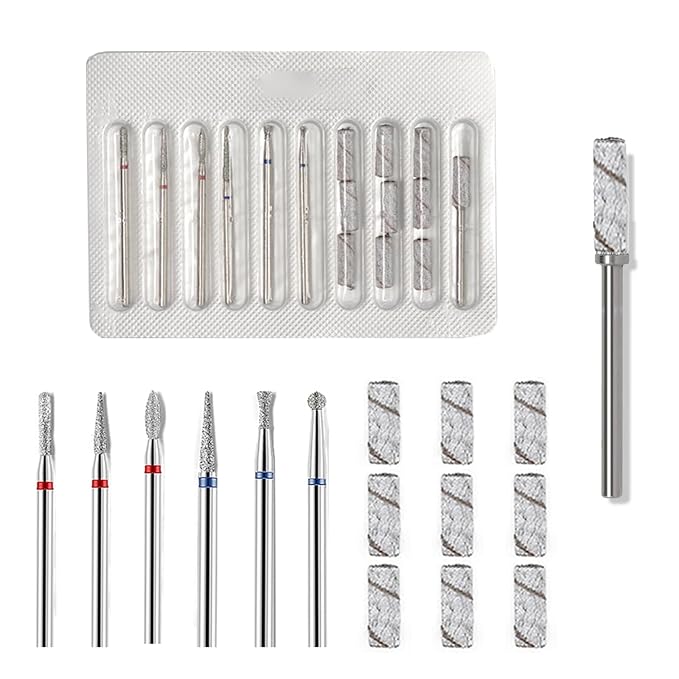 10 Piece Nail Drill Bits
